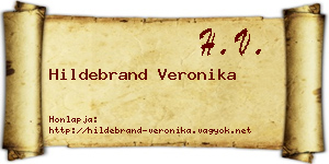 Hildebrand Veronika névjegykártya